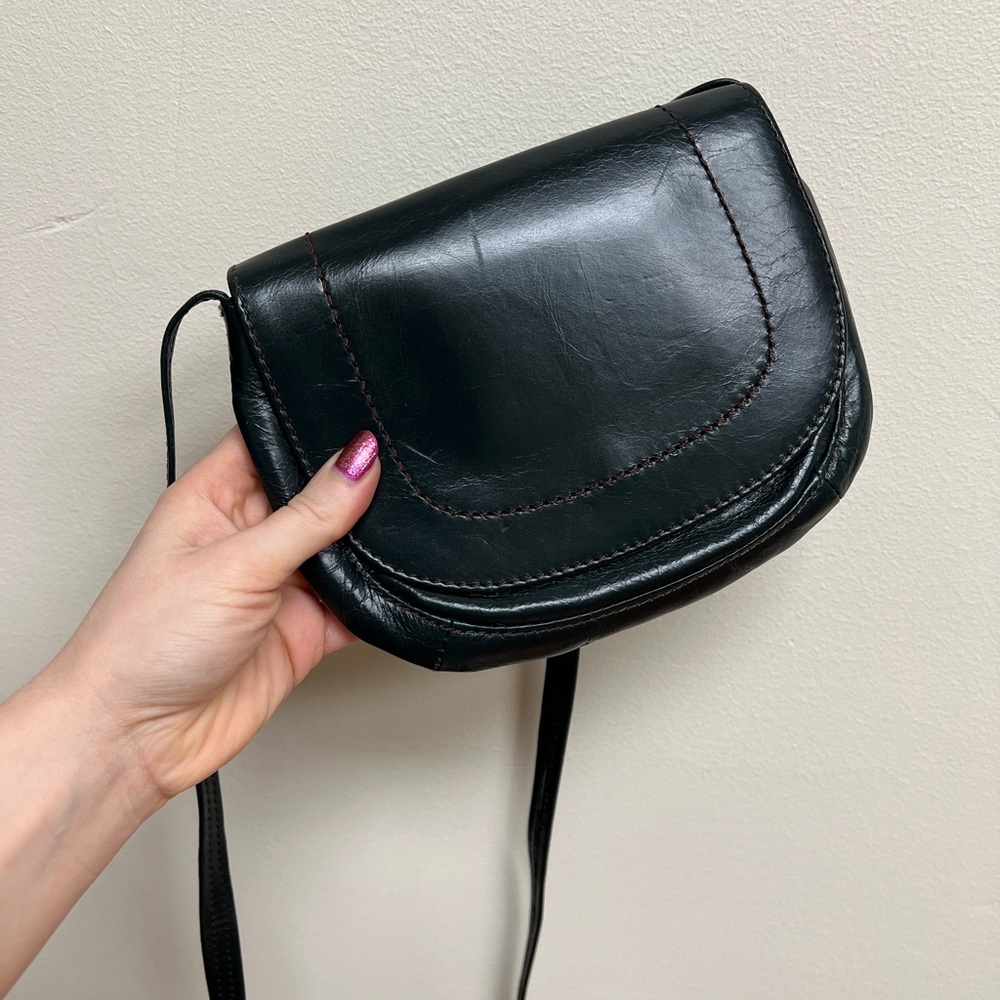 Hobo brand emerald green Leather Crossbody Bag